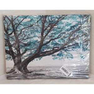 Teal Rustic Bathroom Décor for the Home Bedroom 12 in x 16 in (1 Piece) Teal 2